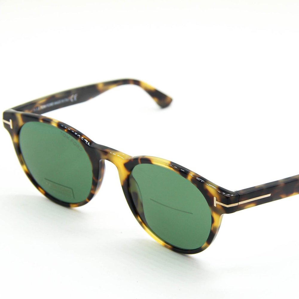 TOM FORD Palmer TF522 TF 522 56N Tortoise w/ Green Sunglasses 51-21-145